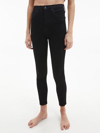 Calvin Klein Ruhák HU432850 | Calvin Klein High Rise Super Skinny Női Farmernadrág Fekete